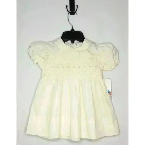 NWT Size 4T Petit Ami Yellow Floral Rose Smocked Dress - Picture 1 of 7